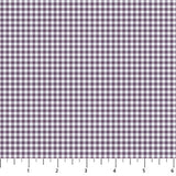 Tiny gingham checks in shades of purple.