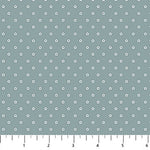 Green background with cream colored stars in neat rows.