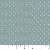Green background with cream colored stars in neat rows.