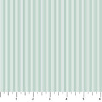 Seafoam green and cream pinstripes.