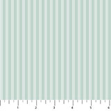 Seafoam green and cream pinstripes.