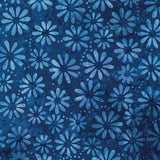 Bali Rainforest Batiks Daisy Navy
