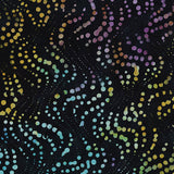 Bali Celebration Batiks Sound Waves Black Multi