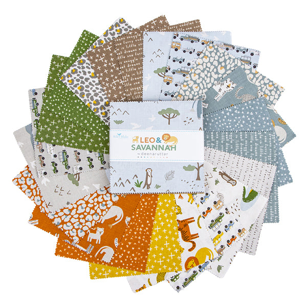 5" squares
42 pieces per pack