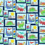 Dinosaur Kingdom Blue Multi A