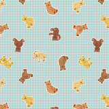 Teddy Bear's Picnic A792-2 Teddy Bears on Duck Egg Blue