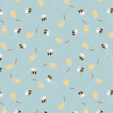 Teddy Bear's Picnic A796-2 Honey bee on Duck Egg