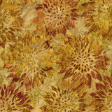 Summer Flowers Batiks Gold A