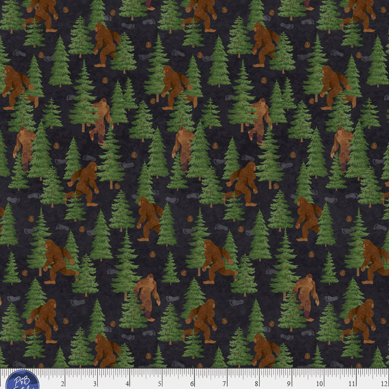 Bigfoot in the forest. If you're crazy for Sasquatch, you're not 