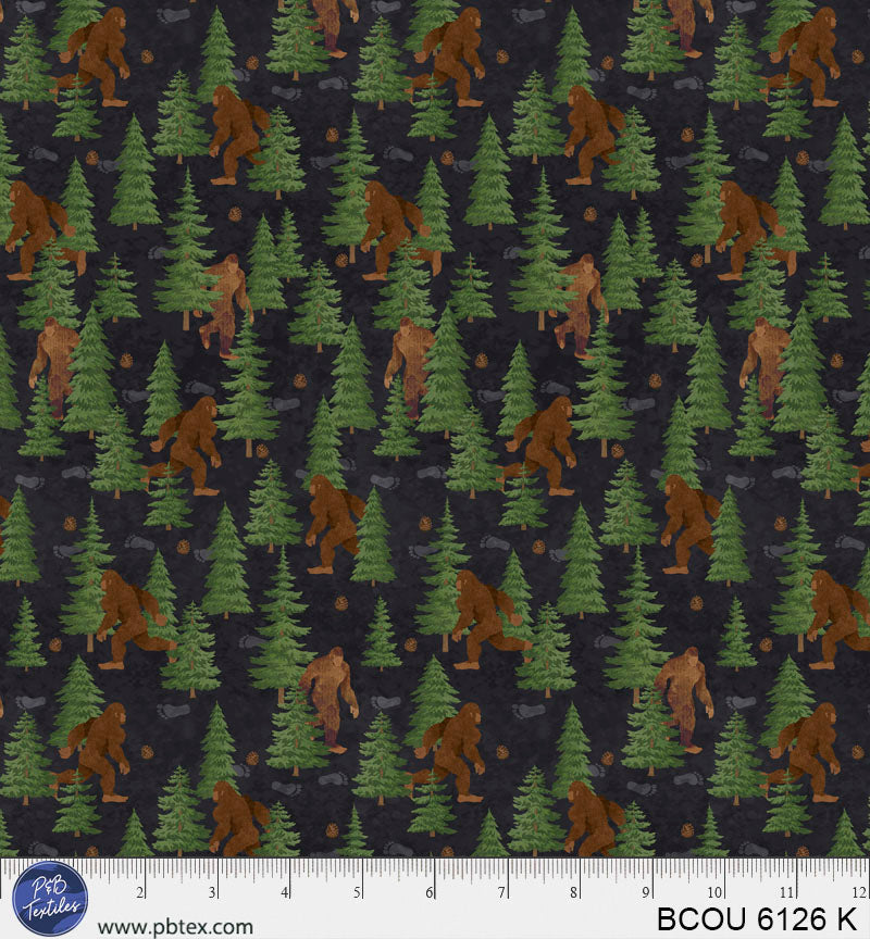 Bigfoot in the forest. If you're crazy for Sasquatch, you're not 