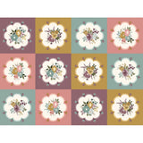 Renew by Sandy Gervais for Riley Blake Designs is great for quilting, apparel and home decor. This print features a patchwork of floral doilies.
