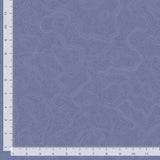Denim blue tonal with topography map-style lines.
