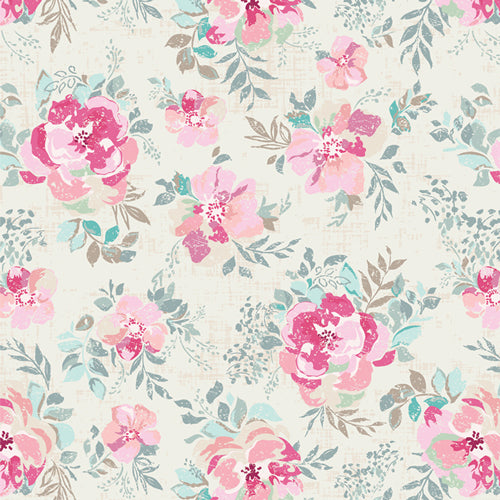 Discover Romantica, a sweet, shabby chic fabric set that brings a