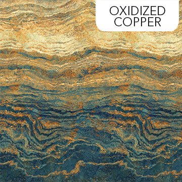 This fabric features an ombre print, going from dark teal green to blue green to green yellow. Stonehenge prints by Linda Ludovico are an enduring classic that are gorgeous stone textures and colors.