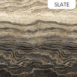This fabric is an ombre print, going from dark charcoal brown to brown green to gray and cream. Stonehenge prints by Linda Ludovico are an enduring classic that feature gorgeous stone textures and colors.