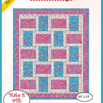 Create a charming lap quilt with the Brick Street pattern from Fa
