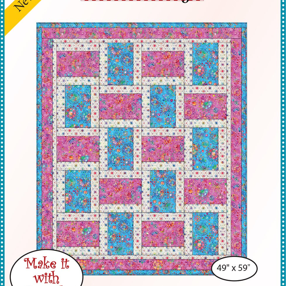 Create a charming lap quilt with the Brick Street pattern from Fa