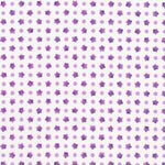 White background with tiny purple flowers. 
Small prints, big im