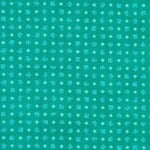 Jade green background with tiny turquoise flowers. 
Small prints