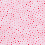 Pink dots on a light pink background.
Small prints, big impact! 