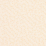 Orange and white dots on a cream background.
Small prints, big i