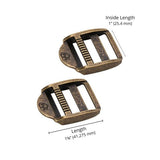 Hardware 1" Strap Adjuster Antique Brass