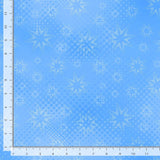 Blue tonal with dotty white stars.