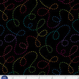 One Stitch Two Stitch OSTS-06015-KMU Stitched Curlicues Black