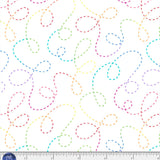 One Stitch Two Stitch OSTS-06015-WMU Stitched Curlicues White