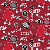 University of Utah UTA1178 Red Skinny Bolt