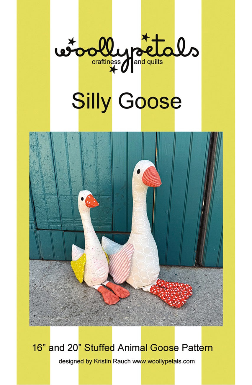 The Silly Goose by Woolly Petals is a charming stuffed goose. Pat