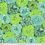 Kaffe Fassett Collective PWPJ133.Green Picotee Carnations Green
