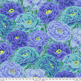 Kaffe Fassett Collective - August 2025 PWPJ136.Blue Tibetan Peony Blue