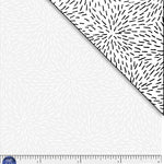 White tonal with firework shapes. Ramblings is a classic P&B Basi