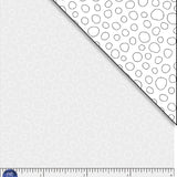 White tonal with empty dots. Ramblings is a classic P&B Basic fea