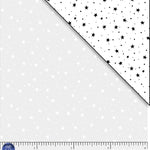 White tonal with stars. Ramblings is a classic P&B Basic featurin