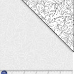 White tonal with leafy vines. Ramblings is a classic P&B Basic fe