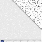 White tonal with curved dotted lines. Ramblings is a classic P&B 