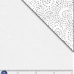 White tonal with tiny dots. Ramblings is a classic P&B Basic feat