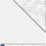 White tonal with tiny dots. Ramblings is a classic P&B Basic feat