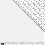 White tonal with geometric dots. Ramblings is a classic P&B Basic
