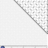 White tonal with geometric dots. Ramblings is a classic P&B Basic