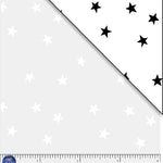 White tonal with scattered stars. Ramblings is a classic P&B Basi