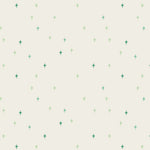 Soft ivory background with green stars. Elevate your creations wi