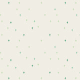 Soft ivory background with green stars. Elevate your creations wi
