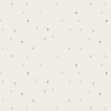 Soft ivory background with purple stars. Elevate your creations w
