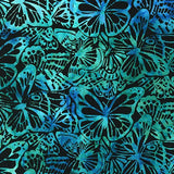 Watercolor Blossom Batiks Peacock A