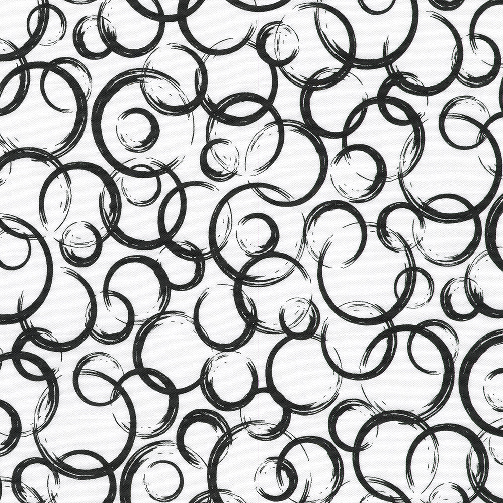 Inkwell by Robert Kaufman Fabrics is a brilliant black and white 