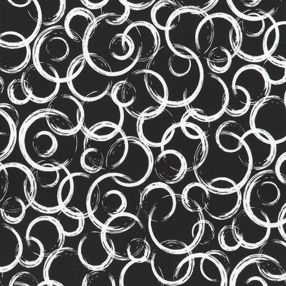Inkwell by Robert Kaufman Fabrics is a brilliant black and white 