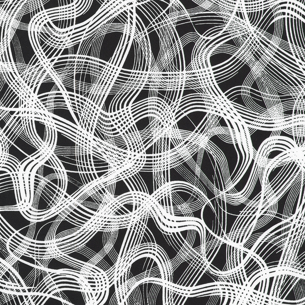 Inkwell by Robert Kaufman Fabrics is a brilliant black and white 